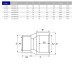 Муфта переходная ПВХ Hidroten 1001337, d160/140/110 мм