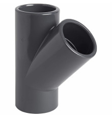 Тройник ПВХ Aquaviva 45° клеевой, d32 мм