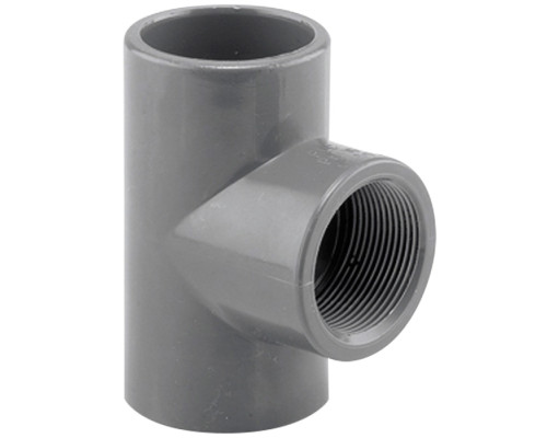 Тройник переходной 90° ПВХ Hidroten 1002227, BP, d75 мм, 2 1/2"