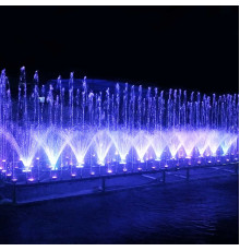 Фонтан музыкальный Aquaviva прямоугольный 2х5 метра, 79 форсунок
