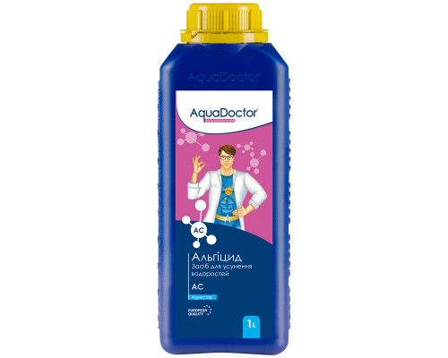 Хімія для басейну Альгіцид AquaDoctor AC 1 л, пляшка