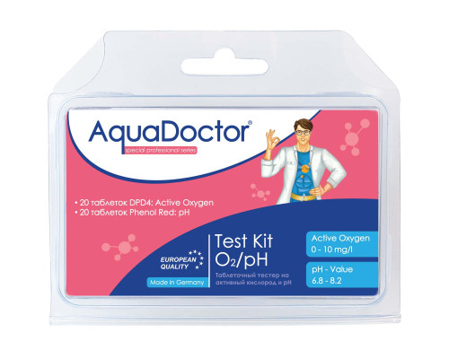Тестер для бассейна AquaDoctor Test Kit O2/pH