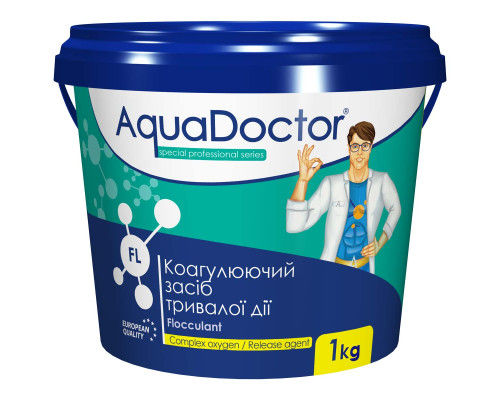 Хімія для басейну Коагулюючий засіб у гранулах AquaDoctor FL-1 кг