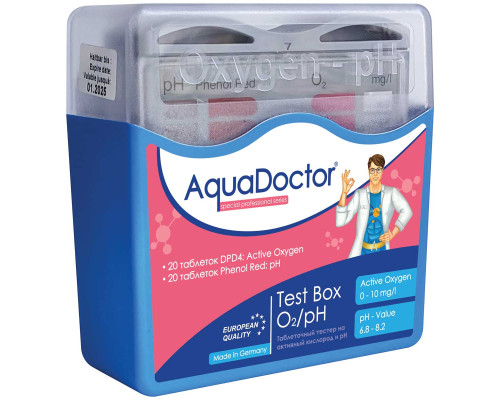 Тестер для бассейна AquaDoctor Test Box O2/pH