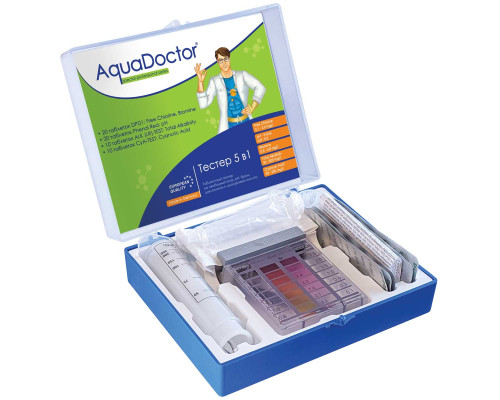 Тестер для бассейна AquaDoctor 5 в 1