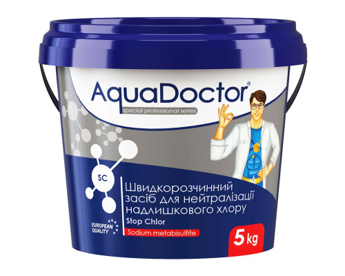 Хімія для басейна AquaDoctor SC Stop Chlor - 5 кг