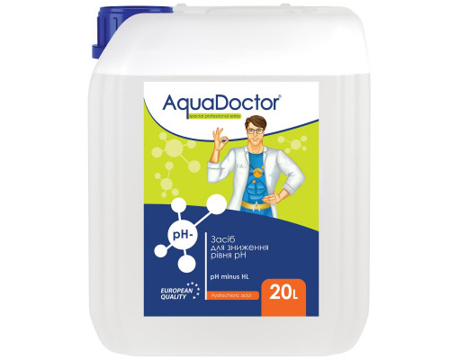 Хімія для басейна AquaDoctor pH Minus HL (Соляная 14%) 20 л