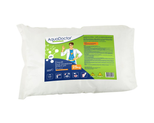 Хімія для басейна AquaDoctor pH Minus 25 кг