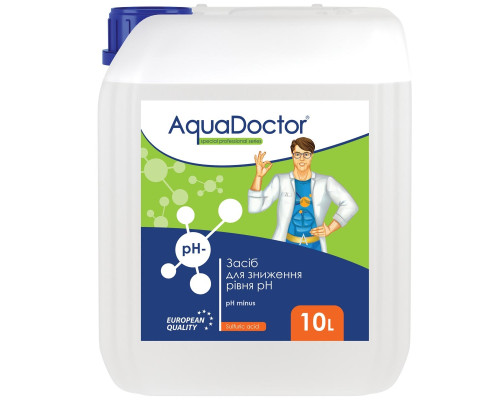 Хімія для басейна AquaDoctor pH Minus (Серная 35%) 10 л