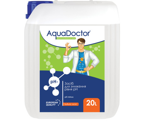 Хімія для басейна AquaDoctor pH Minus (Серная 35%) 20 л