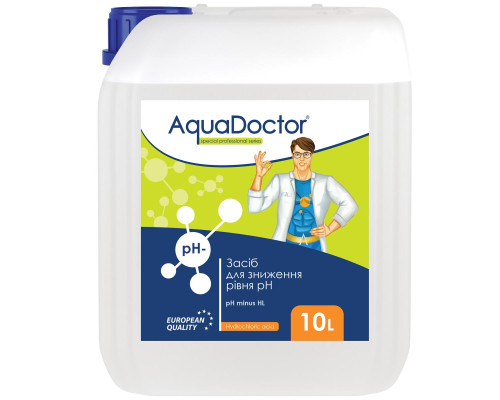 Хімія для басейна AquaDoctor pH Minus HL (Соляная 14%) 10 л
