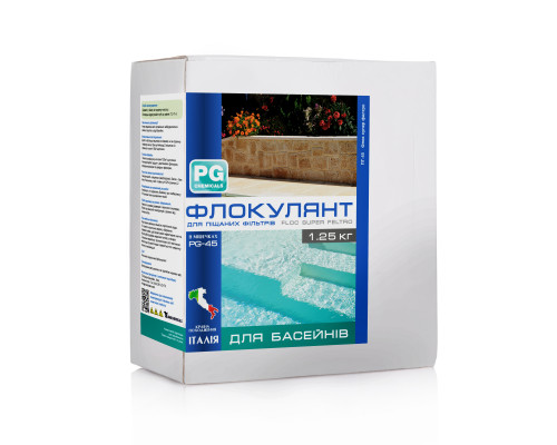 Хімія для басейна PG-45 Флокулянт в картриджах 1кг, Barchemicals
