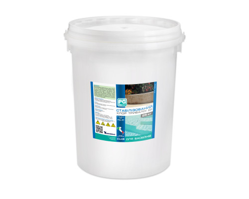 Хімія для басейна PG-41 таблетки тривалої дії 25кг, 90% 200г, Barchemicals