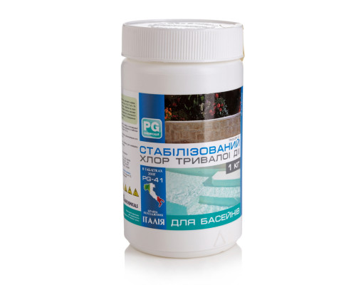 Хімія для басейна PG-41 таблетки тривалої дії 1кг, 90% 200г Barchemicals