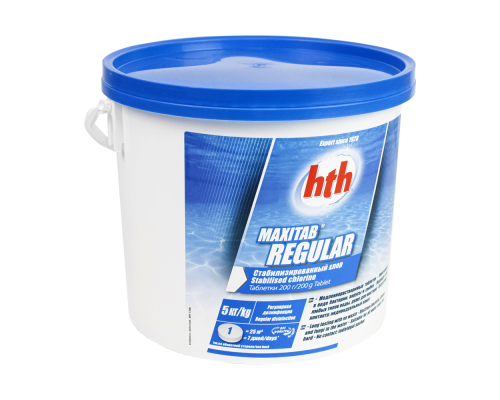 Таблетки тривалої дії Maxitab hth 5 кг 200г, Франція