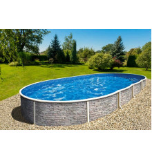 Басейн каркасний 5.5х3.7х1.2м без фільтру, AZURO 404 DL STONE, з отворами