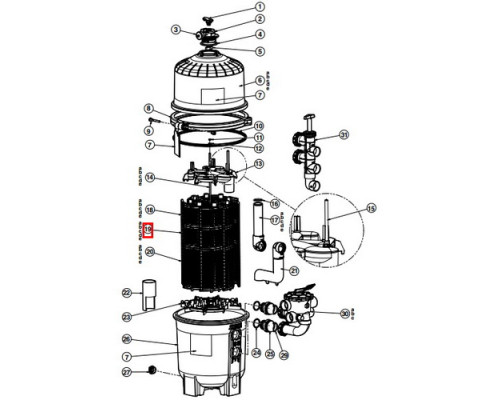 Фильтрующий элемент Hayward (DEX7200DA)