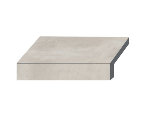 Керамограніт для басейну Бортова Г-подібна плитка Aquaviva Patio Soft Grey, 600x345x50(20) мм