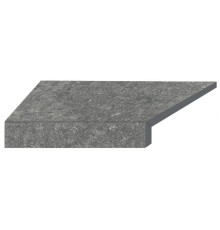 Угловой Г-образный элемент бортовой плитки Aquaviva Stellar Grey, 600x345x50(20) мм (левый/45°)