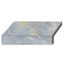 Бортова Г-подібна плитка Aquaviva Loft Blue, 600x345x50(20) мм