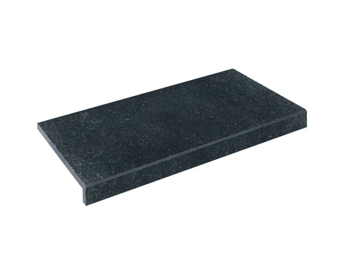 Керамограніт для басейну Бортова Г-подібна плитка Aquaviva Granito Black 595x345x50(20) мм