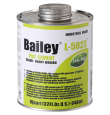 Клей для труб ПВХ Bailey L-5023 946мл (для великих діаметрів труб ПВХ)