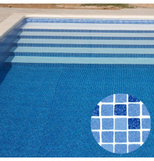 Армована мембрана StoneFlex, синя мозаїка MATRIX BLUE, 1,65 з лаковим покриттям