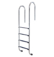 Лестница для бассейна Hayward Asymmetric Muro (4 ступени), для узкого борта, AISI-304
