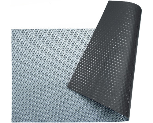 Солярное покрытие Aquajoy Platinum Bubbles Gray 500 мкм, ширина 7.5 м (30 пог. м), серебристый/серый