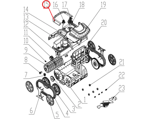 Комплект ручек к пылесосу Wybotics WY200, (Handle kit №15/WY200)