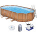 Каркасный бассейн Bestway 56719 (610х366х122 см) с гидромассажем, картриджным фильтром и лестницей