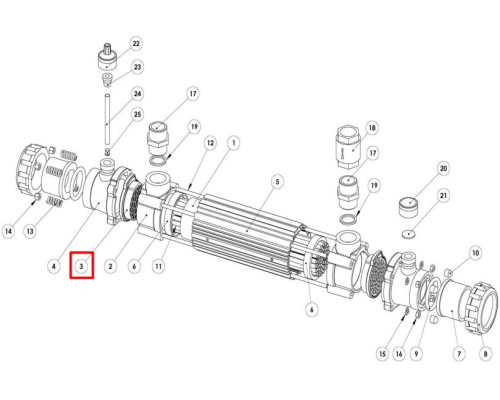 Фитинг-корзина теплообменника G2 Elecro, 2 шт.