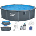 Сборный бассейн Bestway Hydrium 561CU (488х132 см) с песочным фильтром, лестницей и тентом