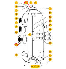 Крышка фильтра Aquaviva AP 450-930 мм
