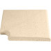 Угловой копинговый камень Aquazone Tuff 250x300x50-25 мм, бежевый (пористый)