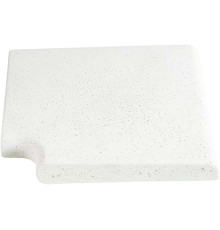 Угловой копинговый камень Aquazone Tuff 320x400x50-25 мм, белый (пористый)