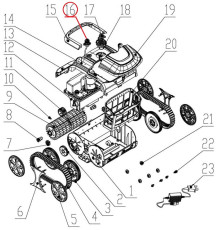 Зарядный кабель к пылесосу Wybotics WY200/Osprey 700 (No 16 B.WY3312Max.05.002)