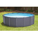 Сборный бассейн Intex 26384 GRAPHITE GRAY (478х124 см) с песчаным фильтром, лестницей, подложкой и тентом