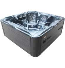 СПА-бассейн Aquajoy Maldives (230х230х95 см), темный опал, с динамиками и LED-подсветкой