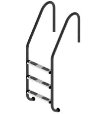 Лестница для бассейна Flexinox Standard Nero (3 ступени) Black, AISI-316L