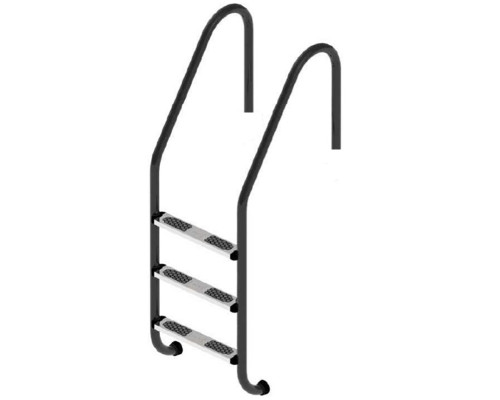 Лестница для бассейна Flexinox Standard Nero (3 ступени) Black, AISI-316L