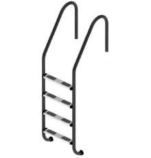 Лестница для бассейна Flexinox Standard Nero (4 ступени) Black, AISI-316L