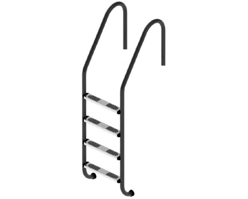 Лестница для бассейна Flexinox Standard Nero (4 ступени) Black, AISI-316L