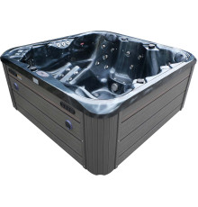 СПА-бассейн Aquajoy Riviera (200х200х90 см), темный опал, с динамиками и LED-подсветкой