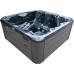 СПА-бассейн Aquajoy Riviera (200х200х90 см), темный опал, с динамиками и LED-подсветкой