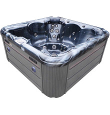 СПА-бассейн Aquajoy Ibiza (200х200х89 см), темный опал, с динамиками и LED-подсветкой