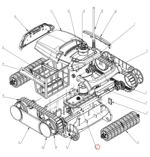 Комплект приводного механизма для робота-пылесоса Wybotics WY350 (B.WY360.02.001)