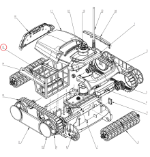 Корзина фильтра для робота-пылесоса Wybotics WY350 (B.WY310.01.004)