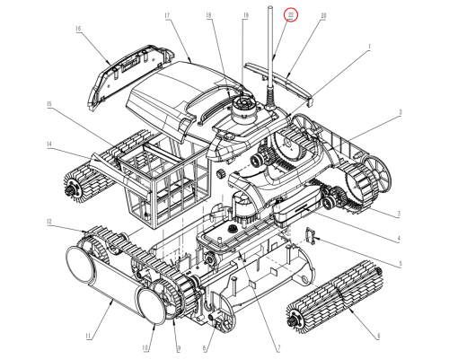 Кабель питания для робота-пылесоса Wybotics WY350 (B.WY360.03.002)