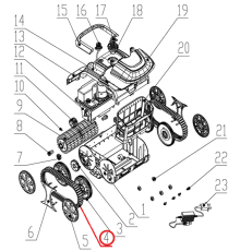 Ремень к пылесосу Wybotics WY200, (Belt №4/WY200)